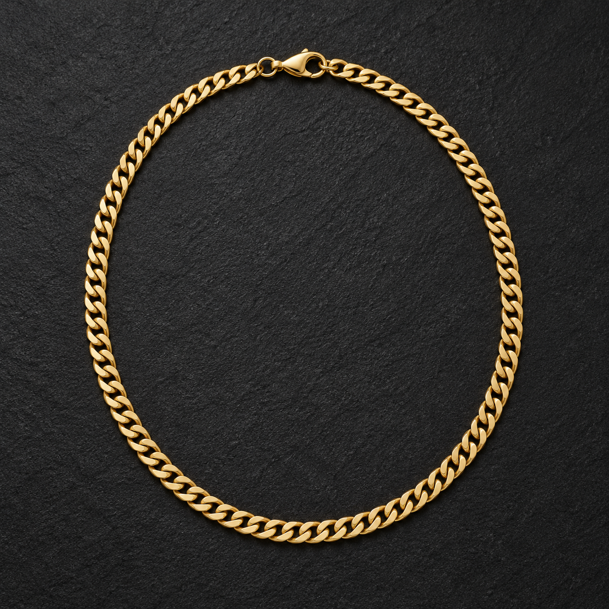 NORTHLINE Classic Curb gold-tone 5 mm chain with lobster clasp